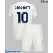 Fotballdrakt Barn Nottingham Forest Morgan Gibbs-White #10 Bortedraktsett 2025-26 Kortermet (+ Korte bukser)